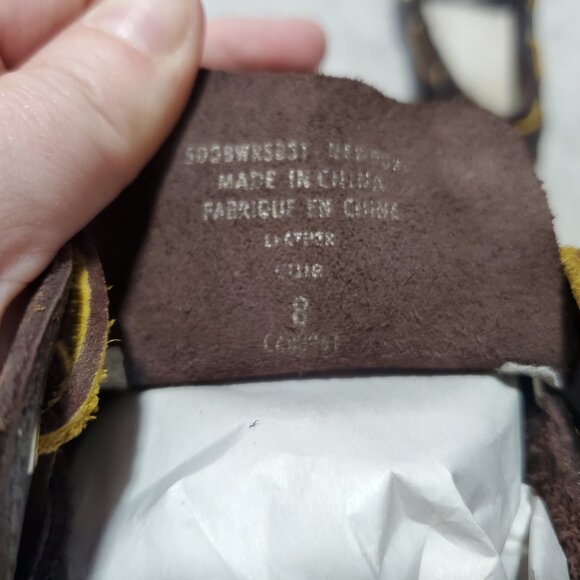 WIND RIVER WINDRIVER Deck Shoes Leather Loafers Boat Shoes Slip-On Brown Women 8 - Picture 10 of 11